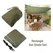 Outdoor Rectangle Waterproof Sun Shade Sail Garden Patio Sunscreen Awning Canopy   570552505